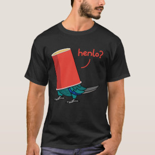 Camiseta Papagaio Em Uma Taça Henlo I Turquoise Green Cheek