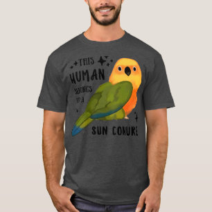 Camiseta Papagaio Este Humano Pertence A Um Sol Conure Melh