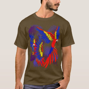 Camiseta Papagaio Exótico Macaw Bird