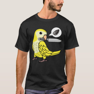 Camiseta Papagaio Faca Quer Sementes I Lutino Amarelo Monge