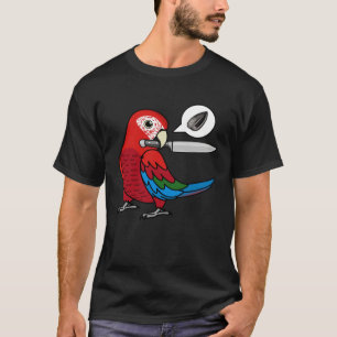Camiseta Papagaio Facão Quer Sementes I Arara de asa verde