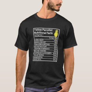 Camiseta Papagaio Fatos Nutricionais I Parrotlet Amarelo