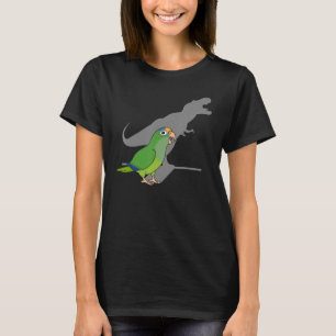 Camiseta Papagaio Funny DInosaur, meme Birb, Peach Fronted 