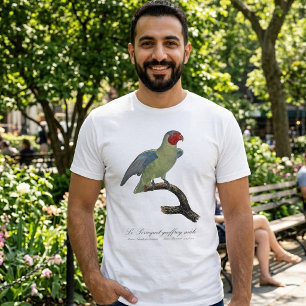 Camiseta Papagaio geoffroy macho / Papagaio de bochecha ver