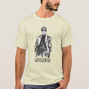 Camiseta papagaio leve com design de cavalheiro