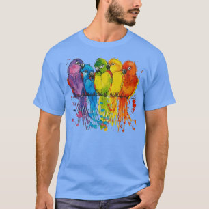 Camiseta papagaio miúdos papagaio papagaio papagaio amante