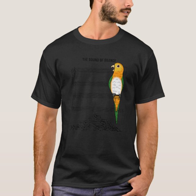 Camiseta Papagaio Músico Eu Soo Silêncio Eu Branco Mentira (Frente)