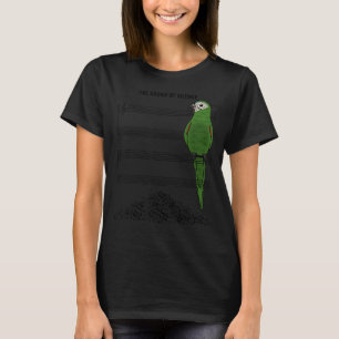 Camiseta Papagaio Músico Eu Soo Silêncio Eu Hahns Macaw