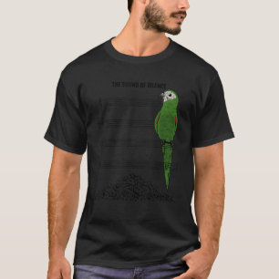 Camiseta Papagaio Músico Eu Soo Silêncio Eu Hahns Macaw