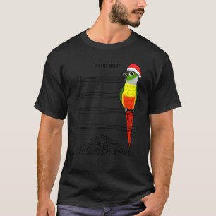 Camiseta Papagaio Músico I Silêncio Noite I Amarelo Verde C