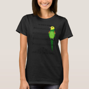 Camiseta Papagaio Músico I Som Silêncio I Cabeça Amarela
