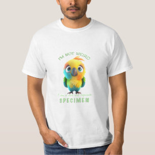 Camiseta Papagaio não sou estranho sou raro, requintado, en