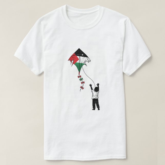 Camiseta Papagaio-palestiniano quebrado - Luta infantil (Frente do Design)