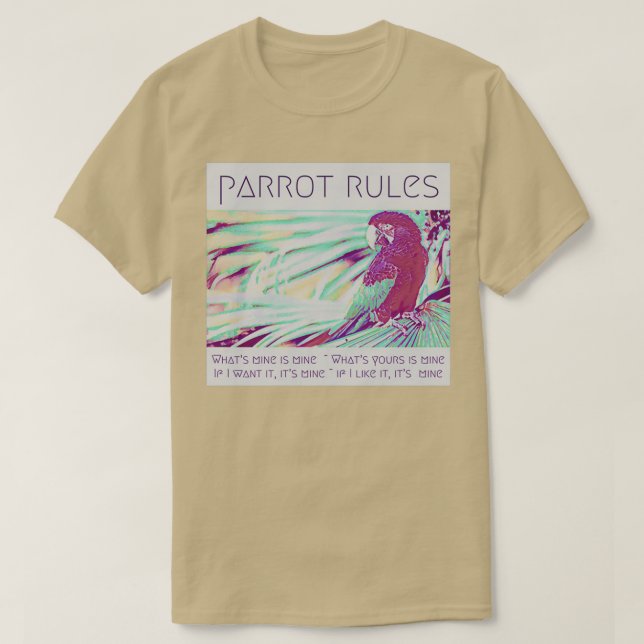 Camiseta papagaio papagaio mãe papagaio pai papagaio papaga (Frente do Design)