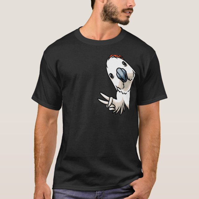 Camiseta Papagaio-Pássaro-Pássaro-Pássaro Moluco (Frente)