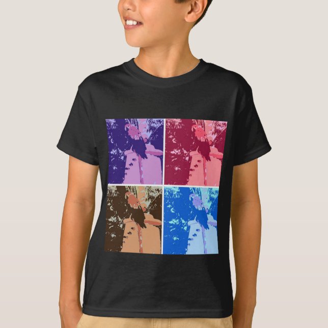 Camiseta Papagaio Pop Art (Frente)