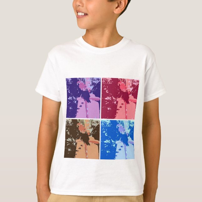 Camiseta Papagaio Pop Art (Frente)