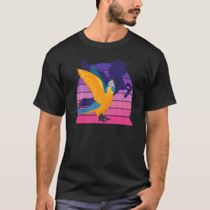 Camiseta Papagaio Retro I Asas Unicórnio I Blue throp Maca