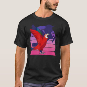 Camiseta Papagaio Retro I Unicórnio Alado I Arara Asa Verde