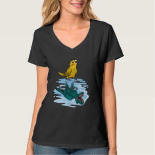 Camiseta Papagaio & Rex Reflexão I Amarelo Lutino Periquito