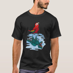 Camiseta Papagaio & Rex Reflexão I Arara-vermelha