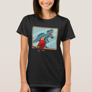 Camiseta Papagaio & Rex Reflexo I Arara Escarlate