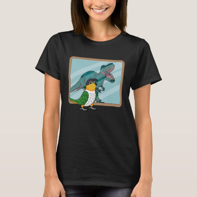 Camiseta Papagaio & Rex Reflexo I Caique-de-cabeça-preta (Frente)