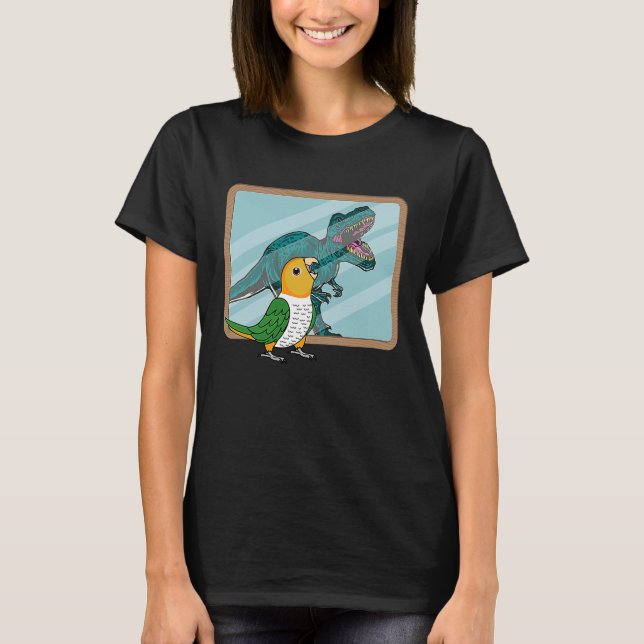 Camiseta Papagaio & Rex Reflexo I Caique-de-ventre-branco (Frente)