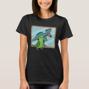 Camiseta Papagaio & Rex Reflexo I Papagaio-verde-pequeno