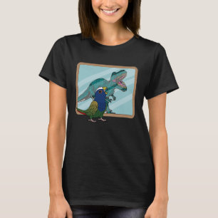 Camiseta Papagaio & Rex Reflexo I Pionus de cabeça branca