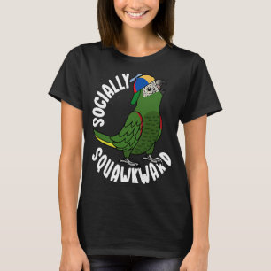 Camiseta Papagaio Socialmente Desajeitado I Hahns Macaw