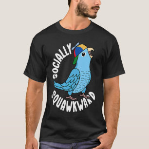 Camiseta Papagaio Socialmente Desconfortável I Blue Parrotl
