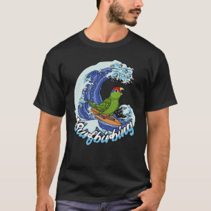 Camiseta Papagaio Surfbirbing I vermelho mexicano encabeçad