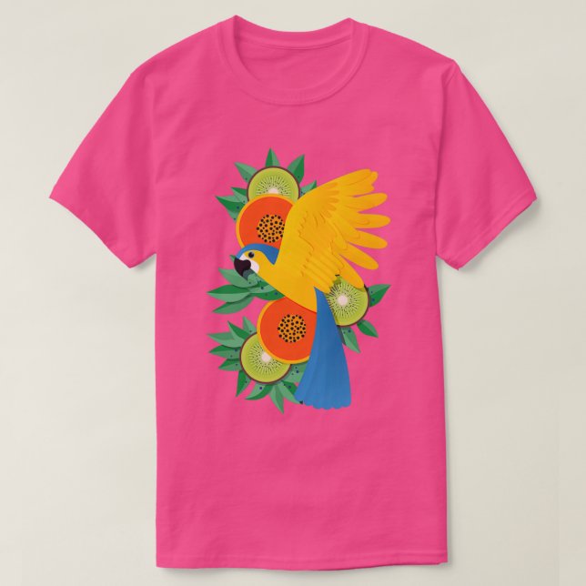 Camiseta Papagaio tropical 3 (Frente do Design)