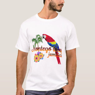 Camiseta Papagaio Tropical de Montego Bay Jamaica