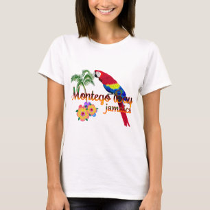 Camiseta Papagaio Tropical de Montego Bay Jamaica
