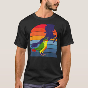 Camiseta Papagaio Unicórnio Eu Gritando Mel Verde Amarelo