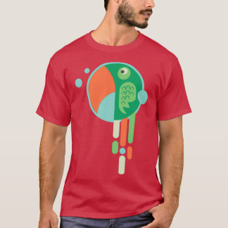 Camiseta papagaio verde 3