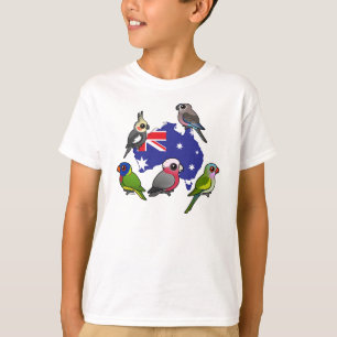 Camiseta Papagaios australianos
