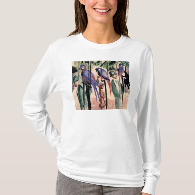 Camiseta Papagaios azuis (Frente)