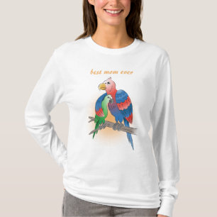 Camiseta Papagaios Coloridos Dia das Mães