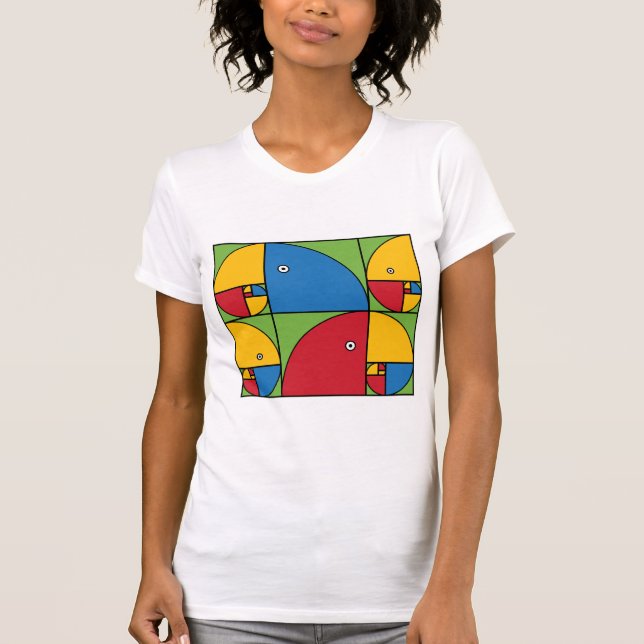 Camiseta Papagaios de Fibonacci (Frente)