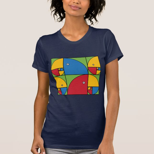Camiseta Papagaios de Fibonacci (Frente)