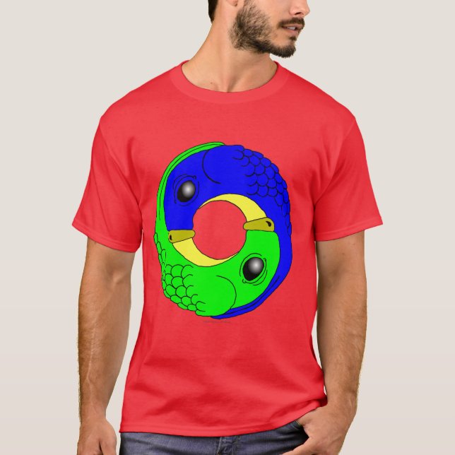 Camiseta Papagaios de Yin Yang (Frente)