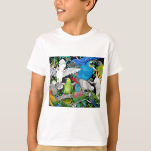 Camiseta Papagaios do mundo