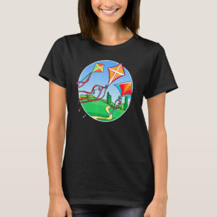 Camiseta Papagaios Voando Em Folhetos De Céu Adoram Papagai