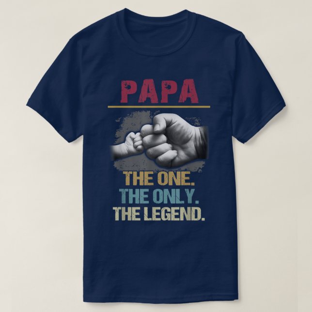 Camiseta Papai, a única lenda que o padre virou (Frente do Design)