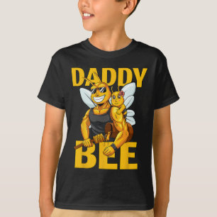 Camiseta Papai Abelha Apicultura Mel Papai Com Filha Garota