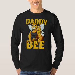 Camiseta Papai Abelha Homens Apicultura Mel Papai Com Filha