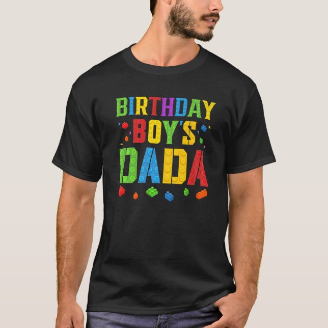 Camiseta Papai Blocou Mestre Construtor Brick Bu (Frente)